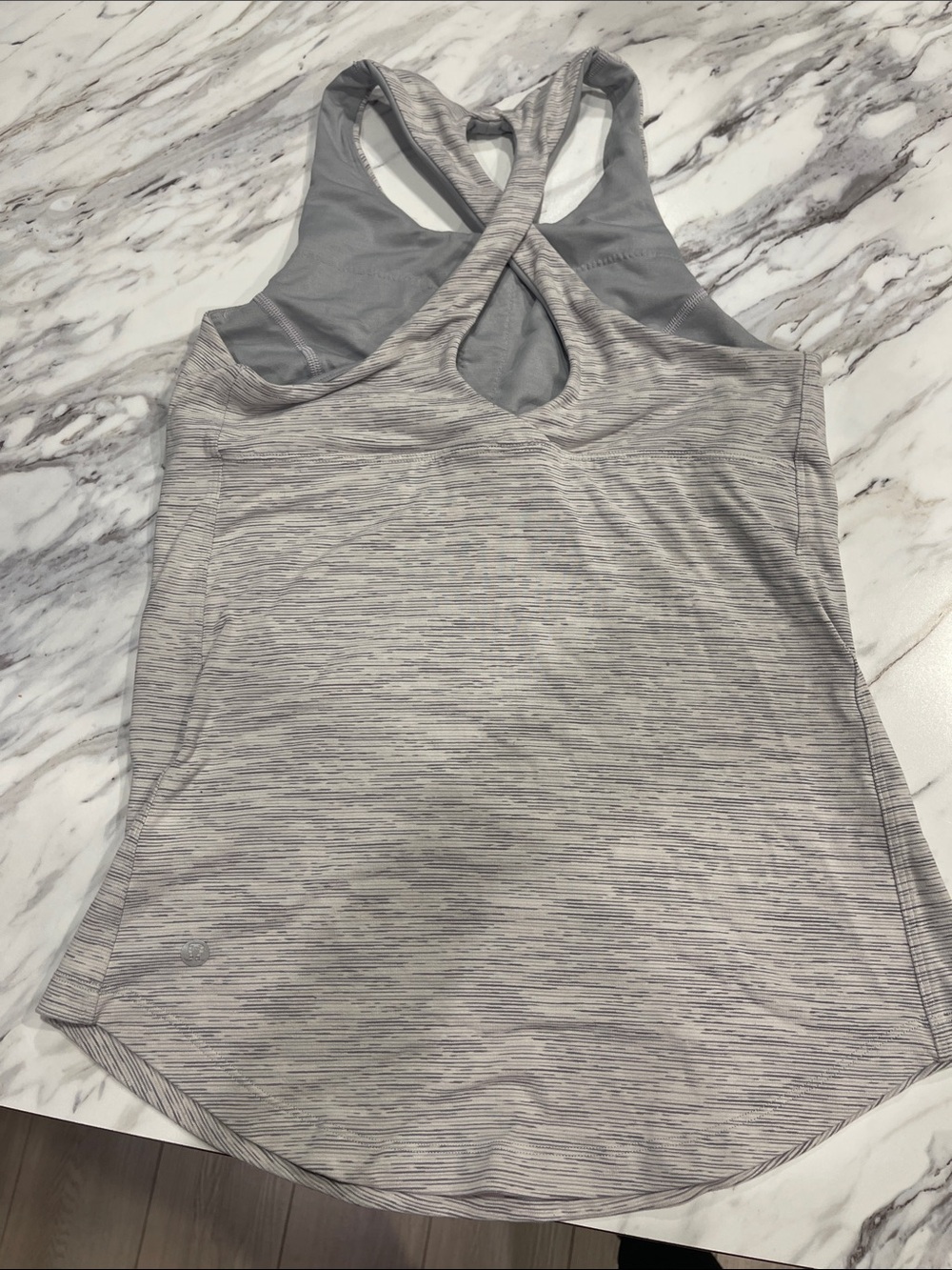 Lululemon Women's Light Gray Heather Racerback Tank Top